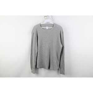 Vintage Y2K Gap Womens Large Babydoll Thermal Waffle Knit Long Sleeve T-Shirt
